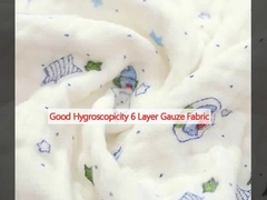 Good Hygroscopicity 6 Layer Gauze Fabric