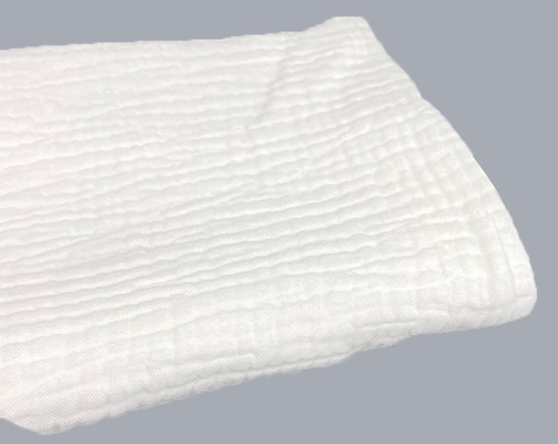 Soft Pure Cotton Crepe Gauze Fabric 57 Inch Width Skin Friendly