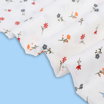 120GSM Printed Double Gauze Fabric 40S For Pregnant Dress Any Design