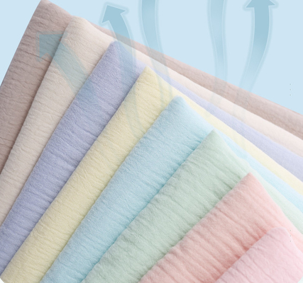 120X120X40S 2 Layers Baby Gauzy Cotton Fabric For Cotton Gauze Pajamas