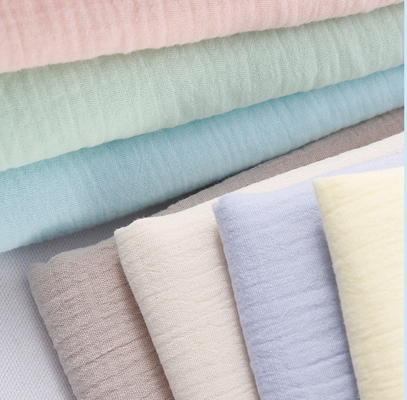 120X120X40S 2 Layers Baby Gauzy Cotton Fabric For Cotton Gauze Pajamas