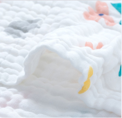 Breathable Six Layers Crepe Gauze Fabric Gauze Swaddle Fabric 40SX40S