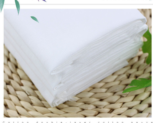 60S 168X86 White Double Gauze Fabric Cotton Gauze Blankets Environmentally Friendly