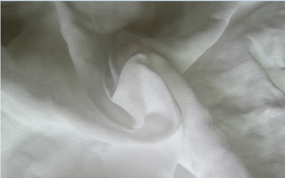 53 Inch Natural Cotton Gauze Fabrics For Baby 145gsm No Flurescent Agent
