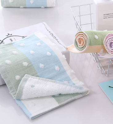 Vivid Pattern Crepe 100 Cotton Jacquard Fabric Three Layers