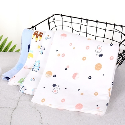 Soft Good Air Permeability 53'' Printed Gauze Fabric Non Irritating For Garment