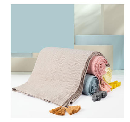 Constant Temperature Baby Crepe Gauze Fabric Keeps Warm 135GSM