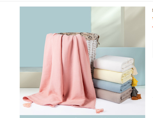 Constant Temperature Baby Crepe Gauze Fabric Keeps Warm 135GSM