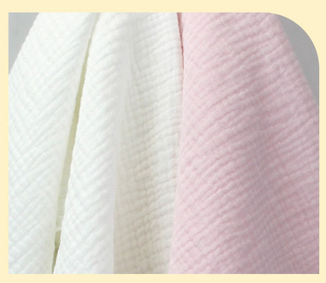 6 Layers Crepe Gauze Fabric Environmental Protection Any Color