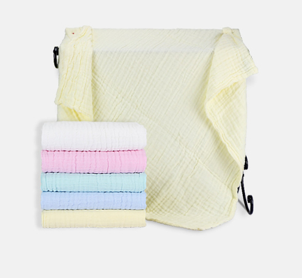 Six Layer Natural Crepe Gauze Fabric No Flurescent Agent Skin Friendly