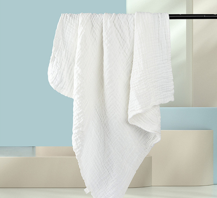 165X135 Crepe Gauze Fabric Twistless Cotton Gauze Diapers 4 Layer 220GSM