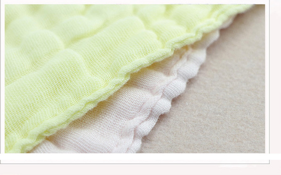 6 Layers Crepe Gauze Fabric Environmental Protection Any Color