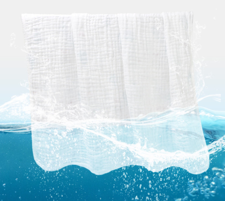 130X90 White Crepe Gauze Fabric