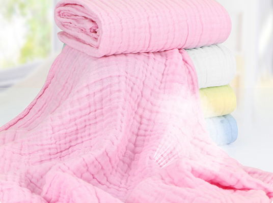 Breathable Six Layer Grade A Crinkle Cotton Gauze Fabric For Sleeping Bag
