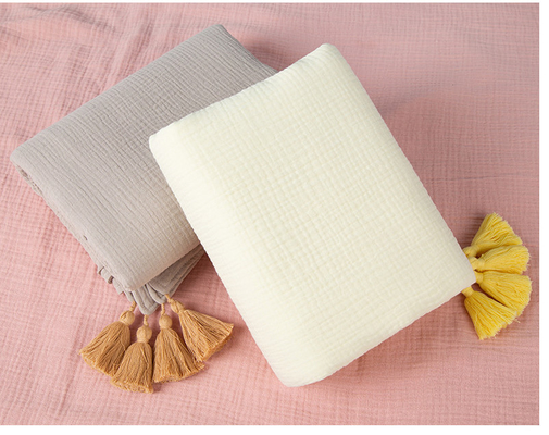 165X135 Crepe Gauze Fabric Twistless Cotton Gauze Diapers 4 Layer 220GSM