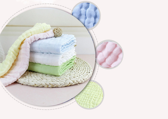Three Layer Dandelion Fiber Cotton Gauze Fabric 180GSM Baby Blanket Material