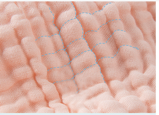 Safe Crinkle Gauze Fabric By The Yard Baby Cotton Gauze Blankets 175X135 210GSM