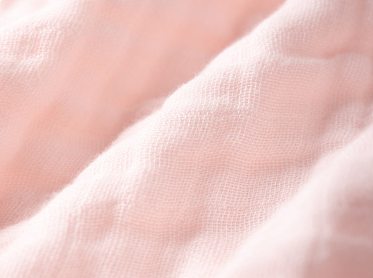 Untwisted Fiber Swaddle Gauze Fabric For Newborn Wraps Breathable