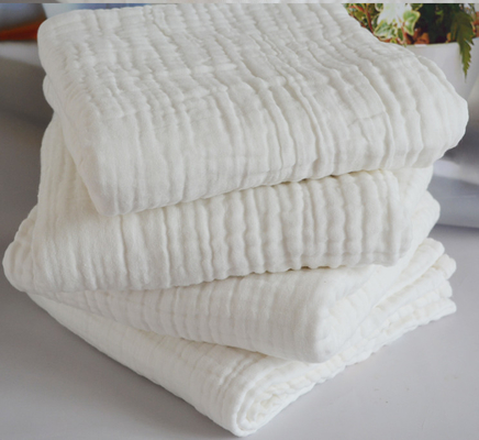 Soft Fibre 100% Cotton Swaddle Gauze Fabric Two Layer Baby Grade