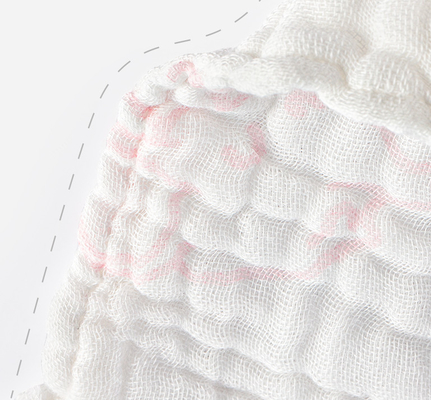 Multilayers White Cotton Muslin Blanket 180GSM 195GSM  Comfortable