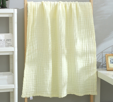 32S Wrinkle White Baby Gauze Fabric No Fluorescent Agent Fiber Crepe
