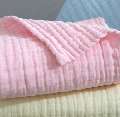 Multilayers White Cotton Muslin Blanket 180GSM 195GSM  Comfortable