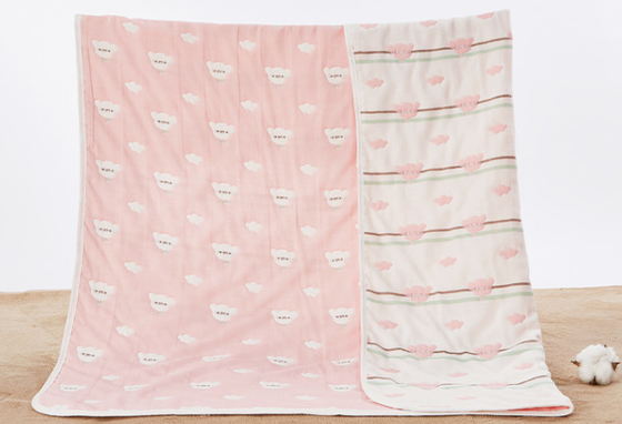 30S Organic Cotton Jacquard Fabric 160gsm Jacquard Gauze Material