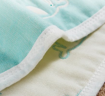 Crepe Combed Cotton Jacquard Material Comfortable Strong Water Absorption