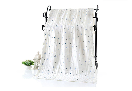 Safe Four Layers Bamboo Receiving Blankets Antibacterial Extra Wide Gauze Fabric