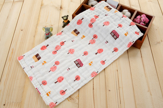 Natural 40S Cotton Bamboo Swaddle Blanket For New Born Breathable