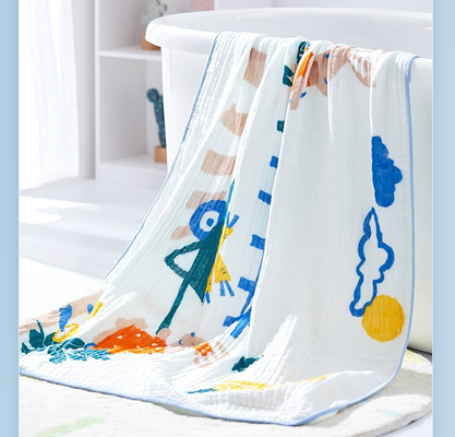 100% Bamboo Printed Gauze Fabric