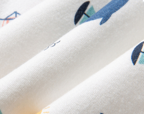 Yellow Tiger Printing Woven Muslin Gauze Fabric 105GSM Thin Gauze Fabric