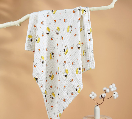 Three Layers Super Soft Gauze Fabric 170gsm Clothing Infant Swaddle Wrap