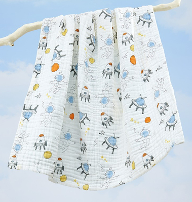 40S Thick Crepe 260GSM Soft Gauze Fabric For Baby Sleeping Clothing