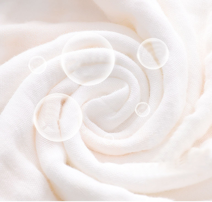 New Born 4 Layer Gauze Fabric For Infant Clothing Anti Static Lightweight