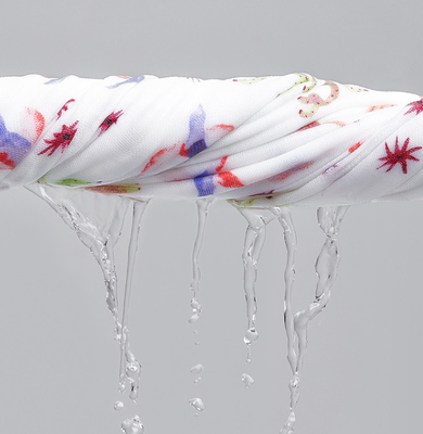Beautiful Green Floral Gauze Fabric 190gsm Cotton Bamboo Swaddle Blanket