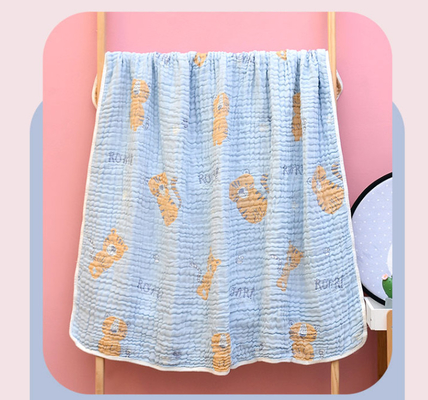 Antibacterial Three Layer Natural Cotton Gauze Fabric For Children Clothing