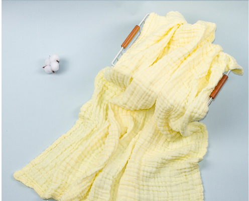 Fastness Dyeing Blue Natural Gauze Fabric Chick Autumn Combed Cotton
