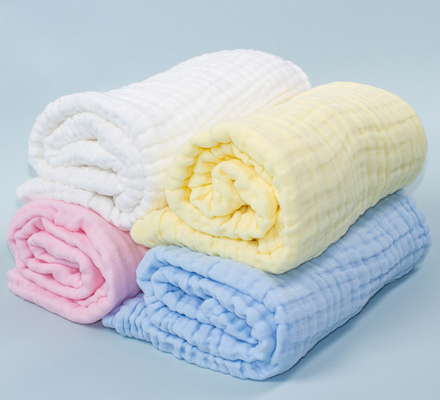 Fastness Dyeing Blue Natural Gauze Fabric Chick Autumn Combed Cotton