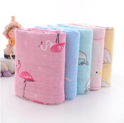 Animal Print Double Gauze Muslin Fabric By The Yard 110GSM Muslin Gauze Blanket