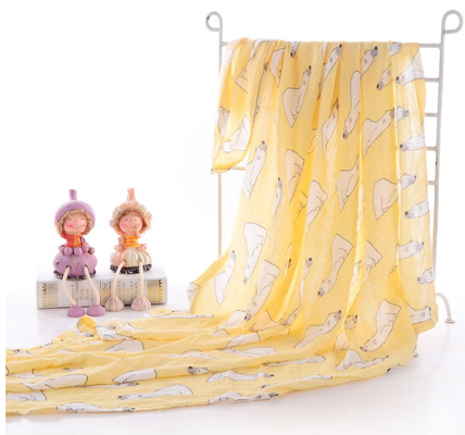 Vivid Pattern 40S 115GSM Muslin Gauze Fabric By The Yard For Children Clothing