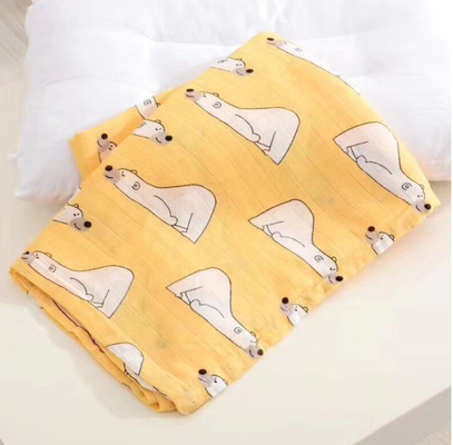 Natural Muslin Double Gauze Fabric 110GSM Infant Receiving Blankets