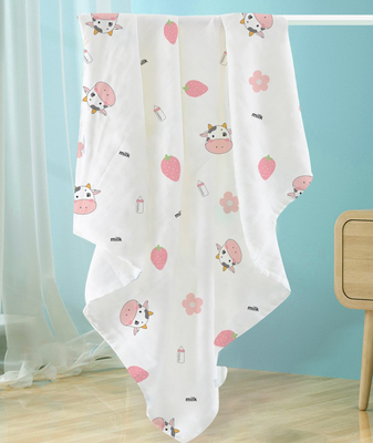 Lovely Dinosaur Printing Muslin Gauze Fabric 110gsm Good Water Absorption