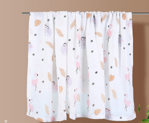 100% Cotton 120GSM crinkle Double Gauze Fabric No Fluoscent Agent
