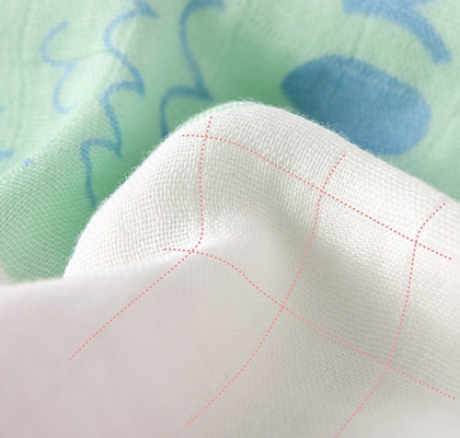 Multilayer White Double Gauze Fabric