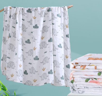 100% Cotton 120GSM crinkle Double Gauze Fabric No Fluoscent Agent