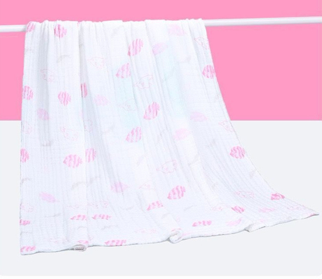 Vivid Designed 4 Layer Gauze Fabric 210gsm Soft Baby Swaddle Material
