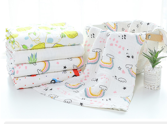 Healthy 200gsm Baby Gauze Fabric 40S Combed Cotton Natural Gauze Fabric