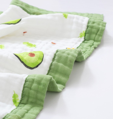 Vivid Pattern Combed Cotton 4 Layer Gauze Fabric Infants Cover Wrap