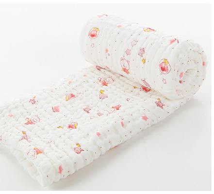 Eco Friendly Natural Gauze Fabric Baby Gauze Blankets 100m / Roll